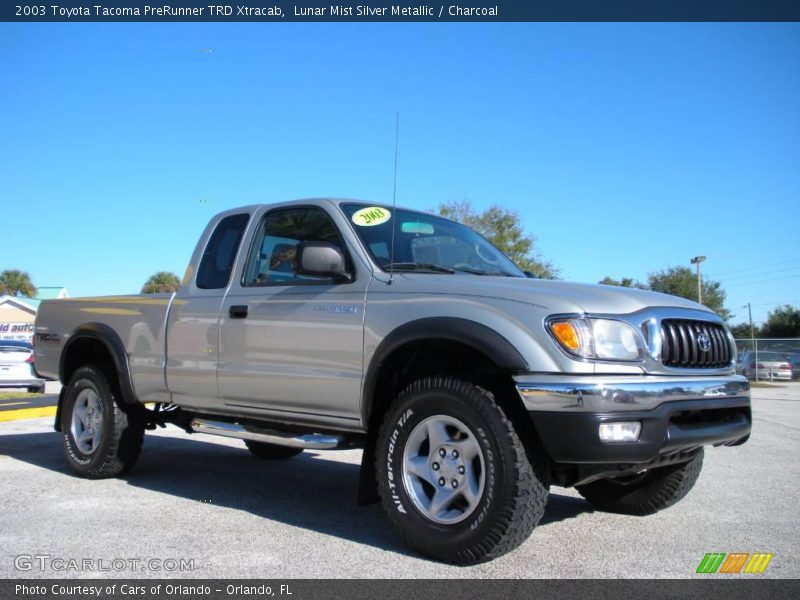 Lunar Mist Silver Metallic / Charcoal 2003 Toyota Tacoma PreRunner TRD Xtracab