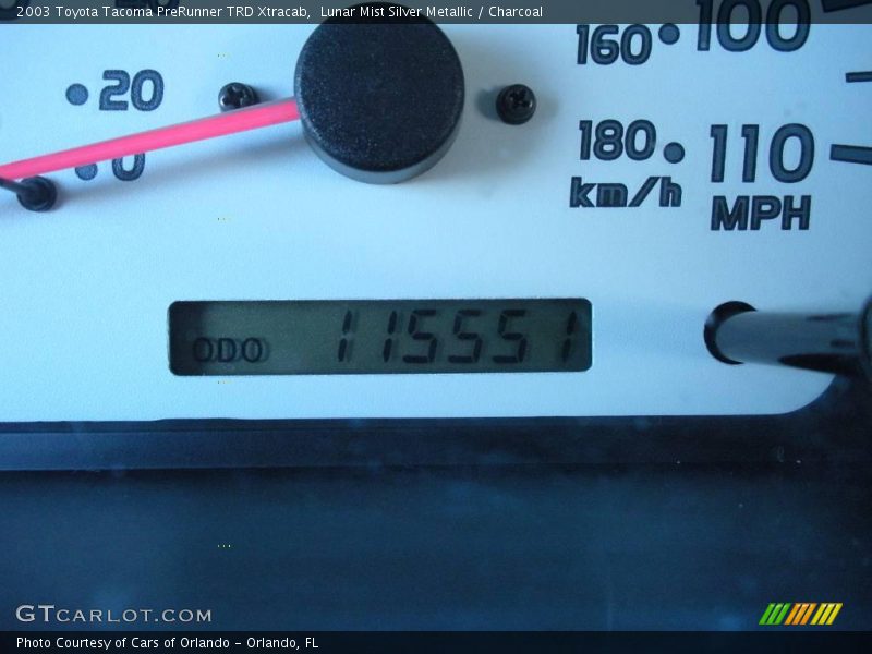 Lunar Mist Silver Metallic / Charcoal 2003 Toyota Tacoma PreRunner TRD Xtracab