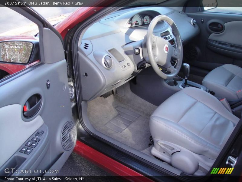 Berry Red / Gray 2007 Saturn ION 3 Sedan