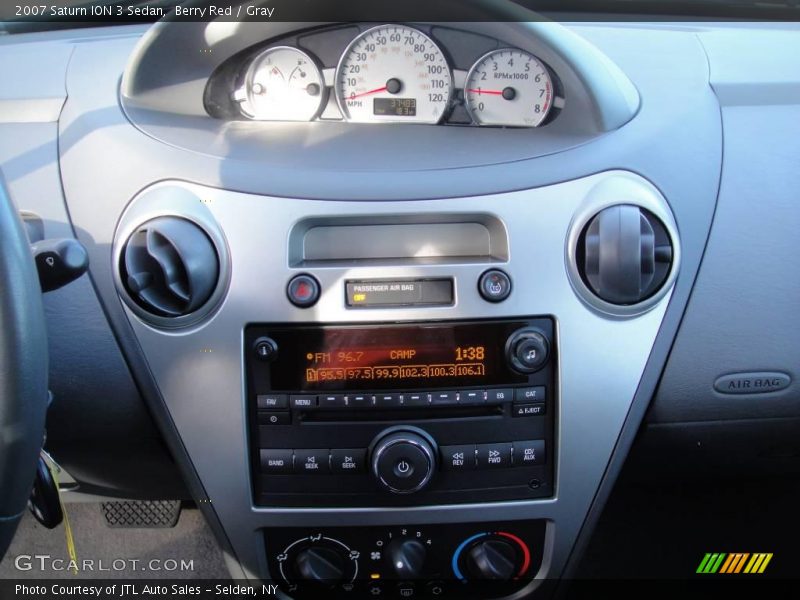 Berry Red / Gray 2007 Saturn ION 3 Sedan
