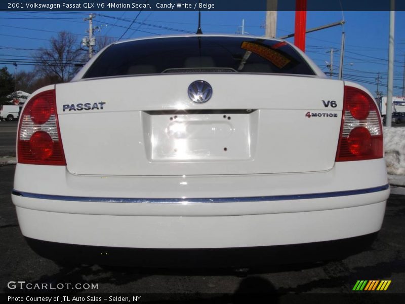 Candy White / Beige 2001 Volkswagen Passat GLX V6 4Motion Sedan