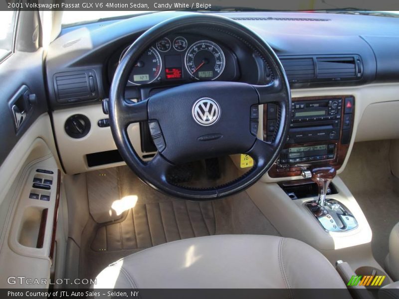Candy White / Beige 2001 Volkswagen Passat GLX V6 4Motion Sedan