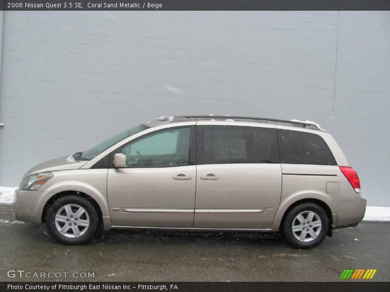 Coral Sand Metallic / Beige 2006 Nissan Quest 3.5 SE