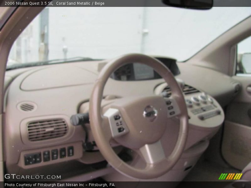 Coral Sand Metallic / Beige 2006 Nissan Quest 3.5 SE