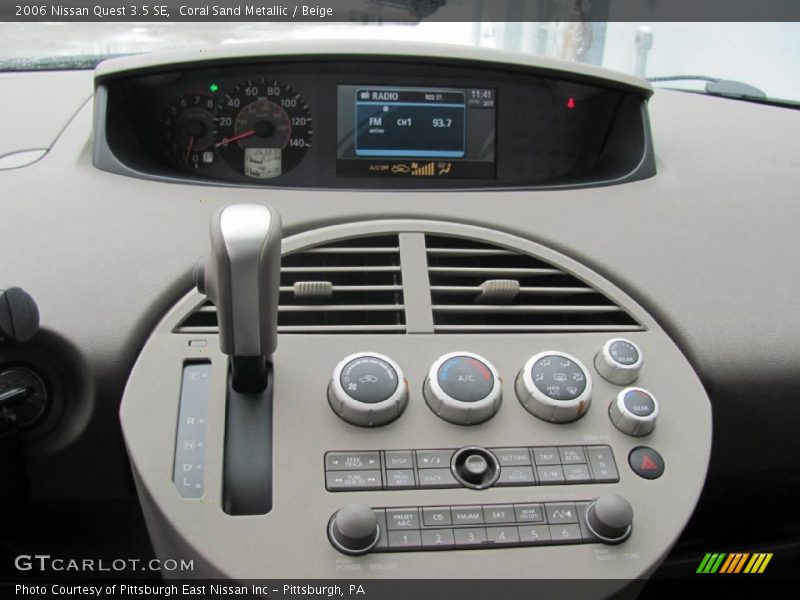 Coral Sand Metallic / Beige 2006 Nissan Quest 3.5 SE