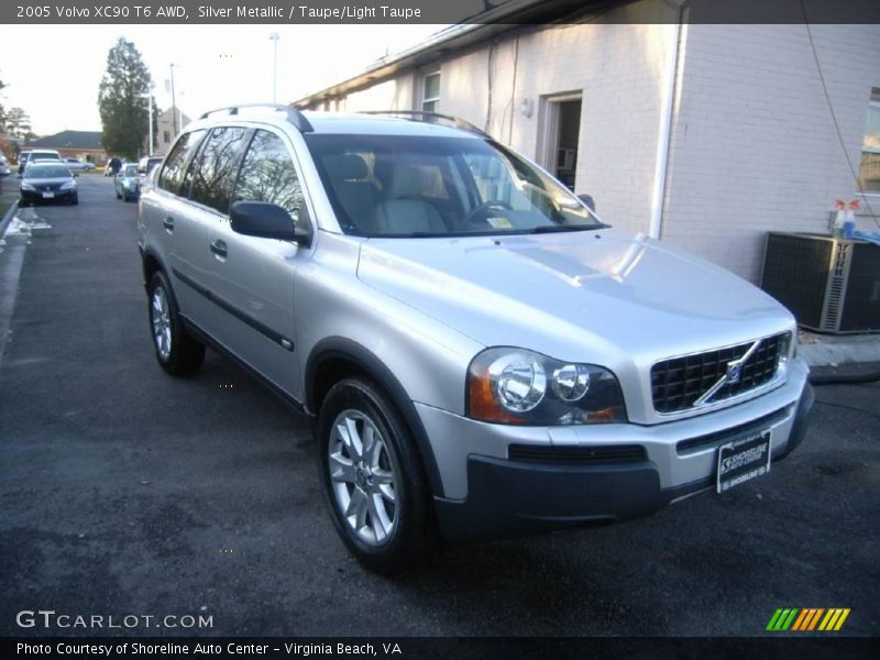 Silver Metallic / Taupe/Light Taupe 2005 Volvo XC90 T6 AWD