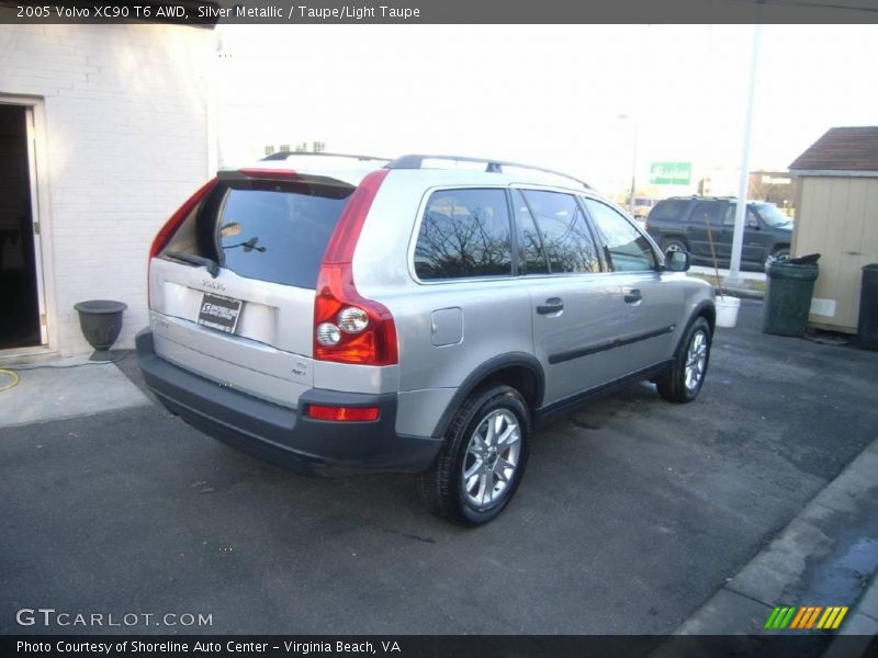 Silver Metallic / Taupe/Light Taupe 2005 Volvo XC90 T6 AWD