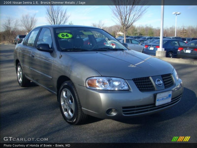 Bronze Shimmer Metallic / Sage 2006 Nissan Sentra 1.8