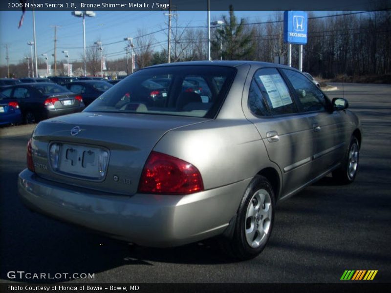 Bronze Shimmer Metallic / Sage 2006 Nissan Sentra 1.8