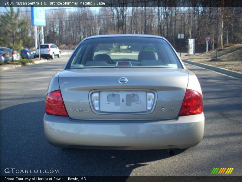 Bronze Shimmer Metallic / Sage 2006 Nissan Sentra 1.8