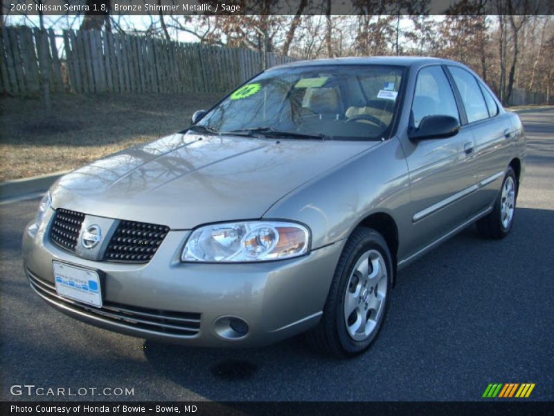 Bronze Shimmer Metallic / Sage 2006 Nissan Sentra 1.8