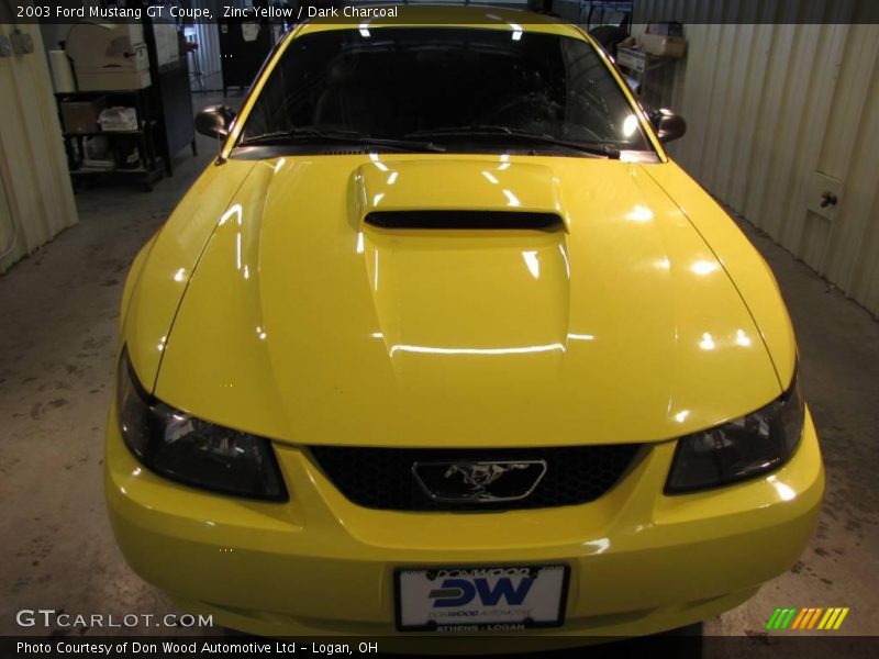 Zinc Yellow / Dark Charcoal 2003 Ford Mustang GT Coupe