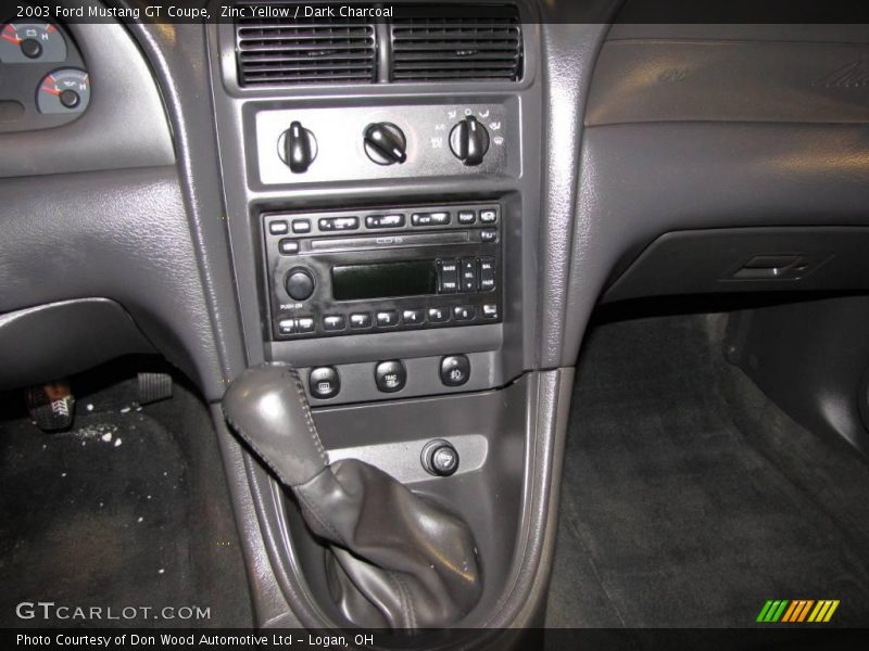 Zinc Yellow / Dark Charcoal 2003 Ford Mustang GT Coupe