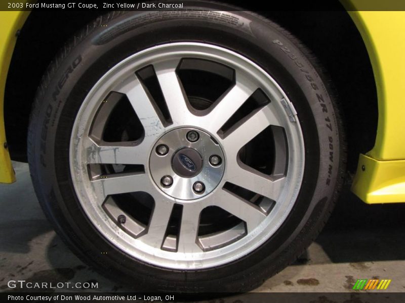 Zinc Yellow / Dark Charcoal 2003 Ford Mustang GT Coupe