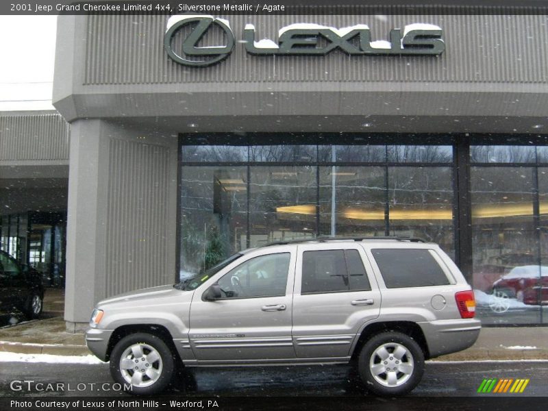 Silverstone Metallic / Agate 2001 Jeep Grand Cherokee Limited 4x4