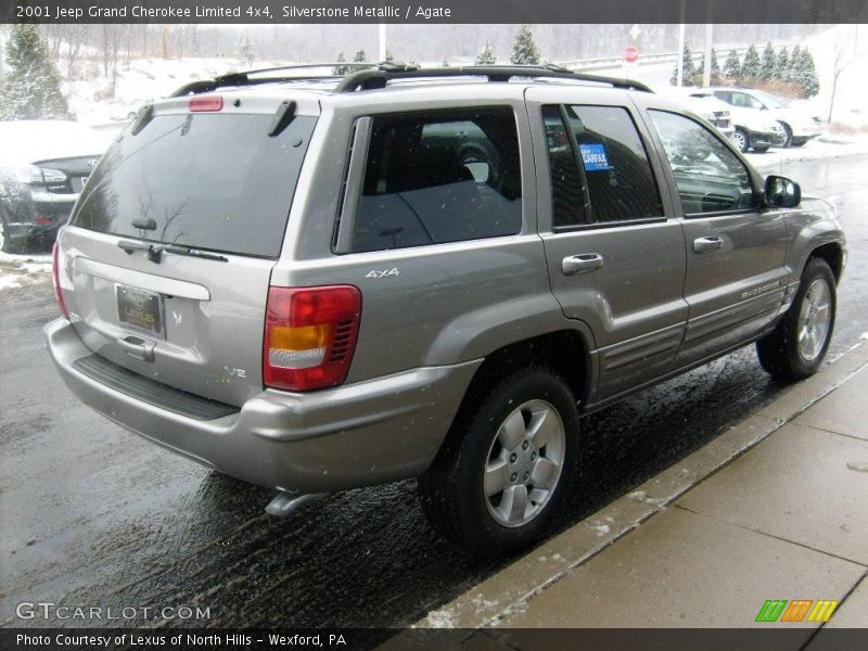 Silverstone Metallic / Agate 2001 Jeep Grand Cherokee Limited 4x4