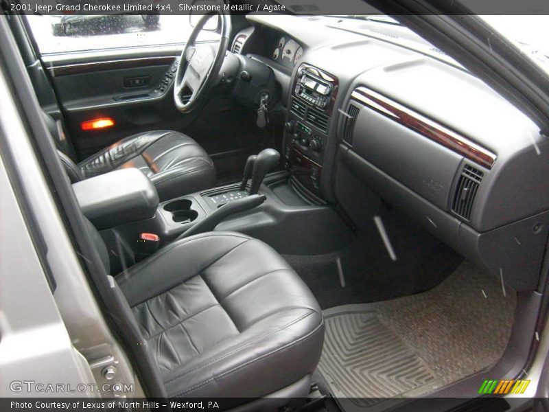 Silverstone Metallic / Agate 2001 Jeep Grand Cherokee Limited 4x4