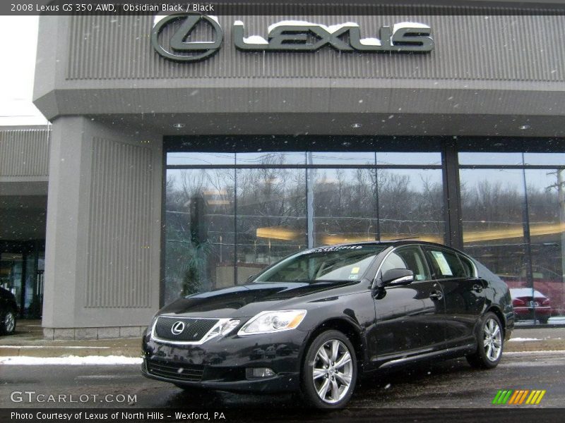 Obsidian Black / Black 2008 Lexus GS 350 AWD