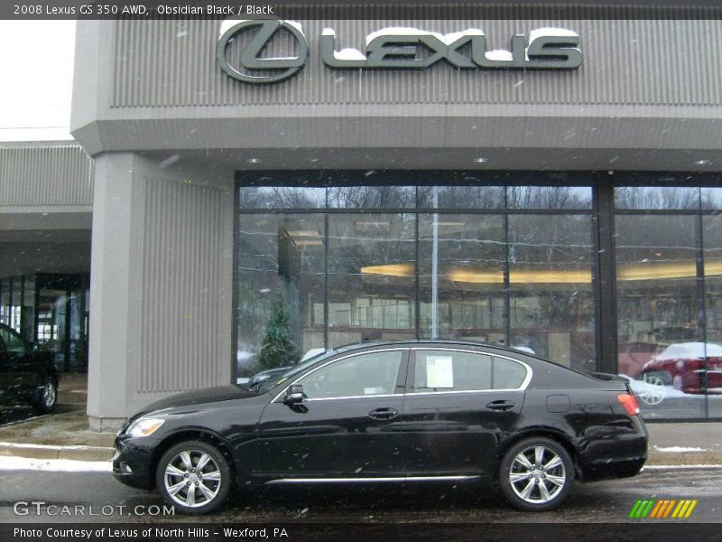 Obsidian Black / Black 2008 Lexus GS 350 AWD