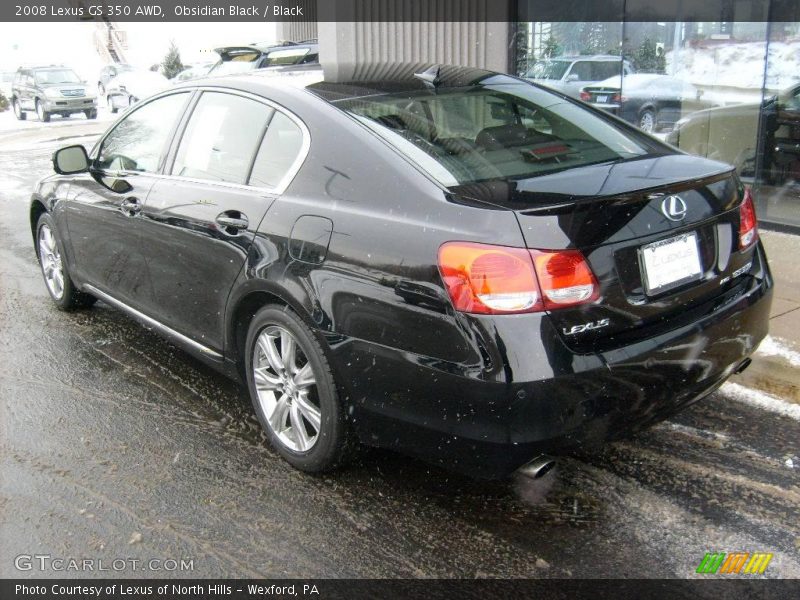 Obsidian Black / Black 2008 Lexus GS 350 AWD