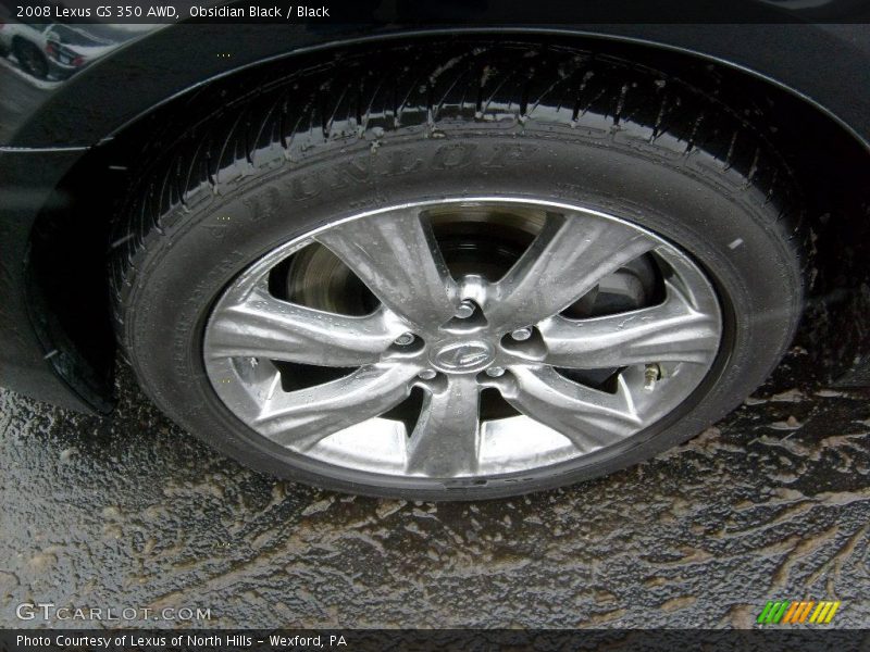 Obsidian Black / Black 2008 Lexus GS 350 AWD