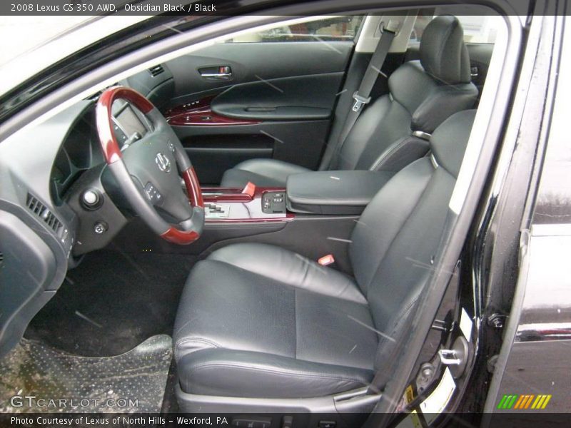 Obsidian Black / Black 2008 Lexus GS 350 AWD