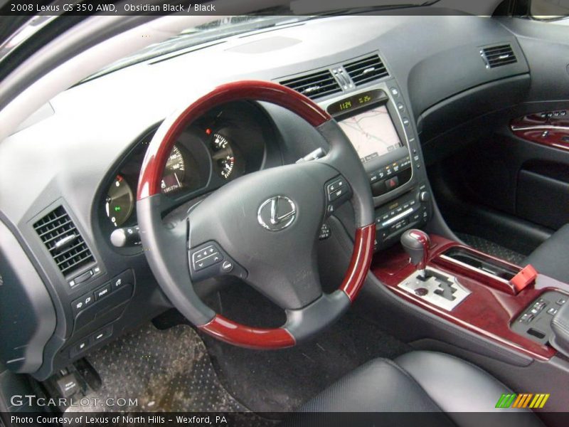 Obsidian Black / Black 2008 Lexus GS 350 AWD