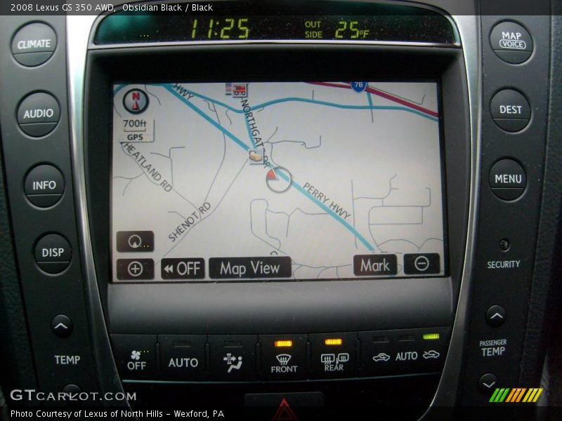 Obsidian Black / Black 2008 Lexus GS 350 AWD