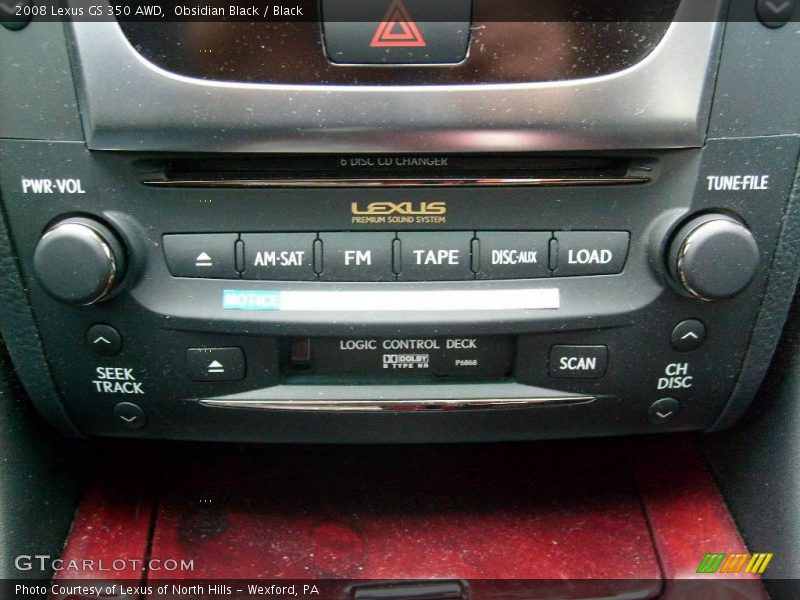 Obsidian Black / Black 2008 Lexus GS 350 AWD