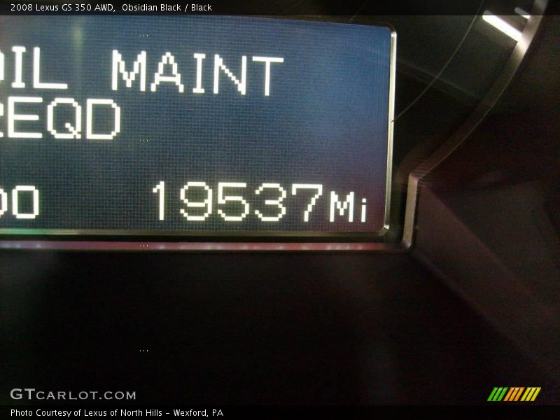 Obsidian Black / Black 2008 Lexus GS 350 AWD
