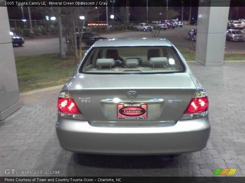 Mineral Green Opalescent / Gray 2005 Toyota Camry LE