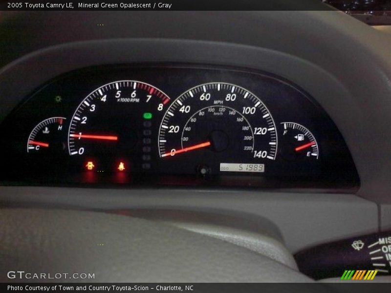 Mineral Green Opalescent / Gray 2005 Toyota Camry LE