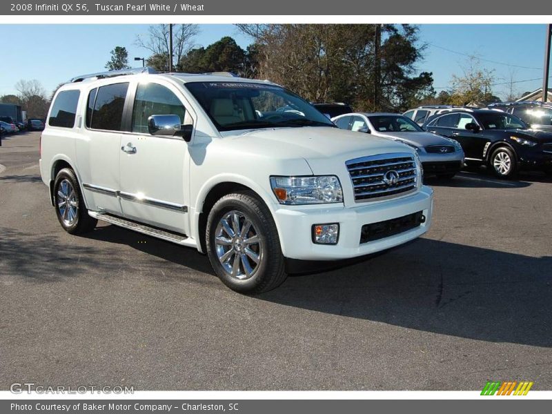Tuscan Pearl White / Wheat 2008 Infiniti QX 56