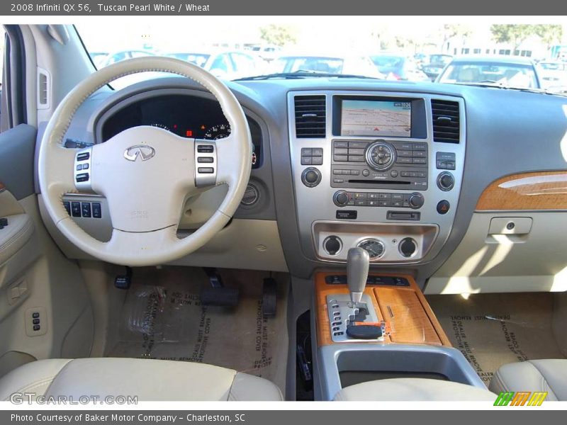 Tuscan Pearl White / Wheat 2008 Infiniti QX 56