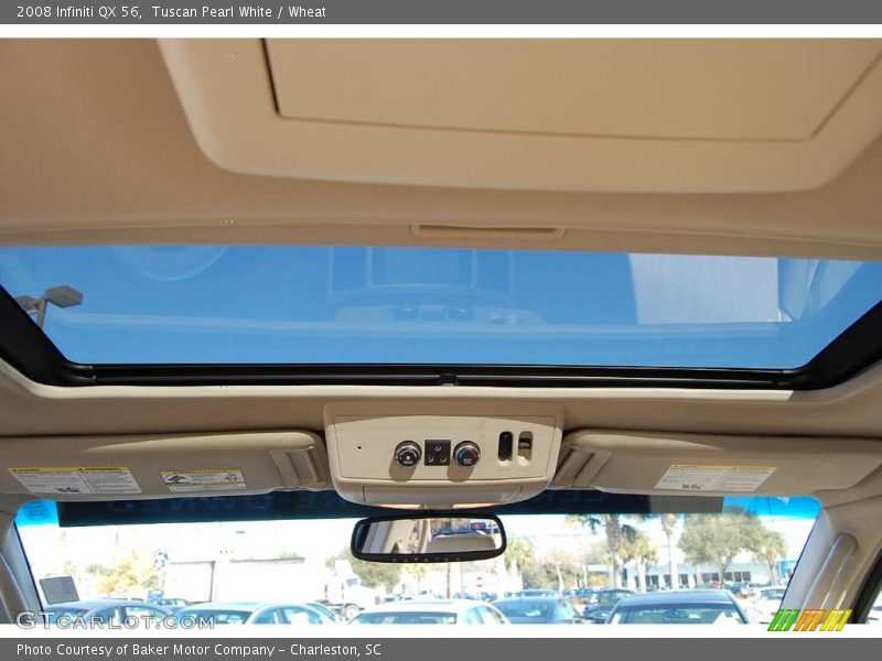 Tuscan Pearl White / Wheat 2008 Infiniti QX 56