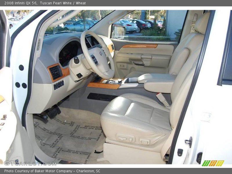 Tuscan Pearl White / Wheat 2008 Infiniti QX 56