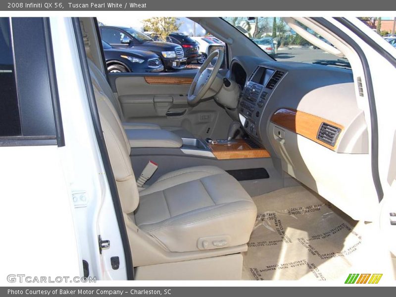 Tuscan Pearl White / Wheat 2008 Infiniti QX 56