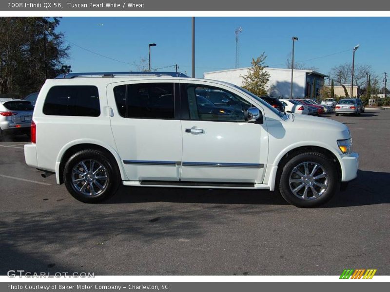 Tuscan Pearl White / Wheat 2008 Infiniti QX 56