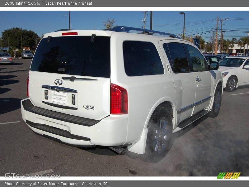 Tuscan Pearl White / Wheat 2008 Infiniti QX 56