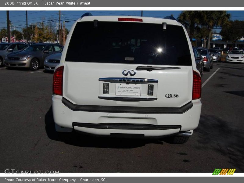 Tuscan Pearl White / Wheat 2008 Infiniti QX 56