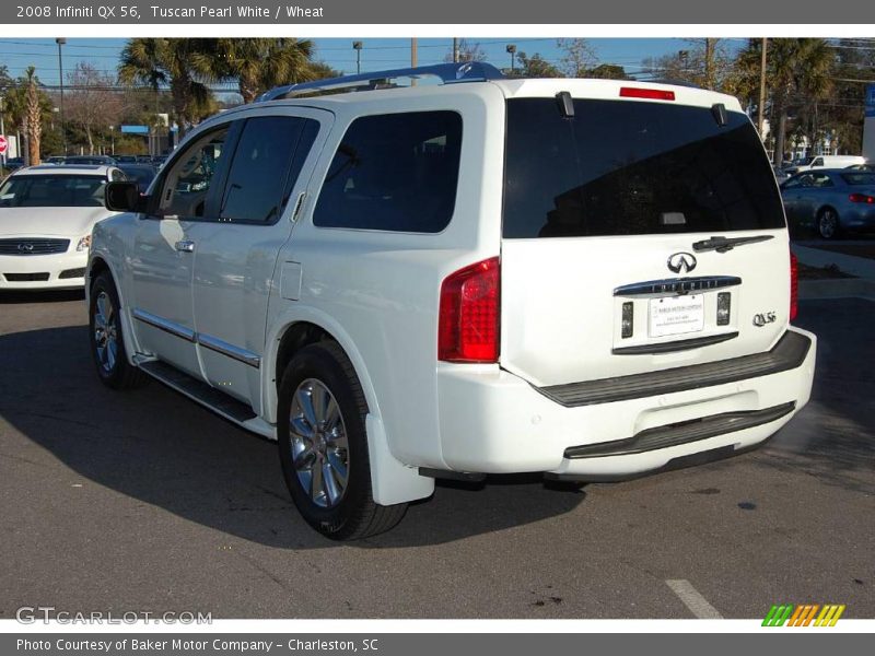 Tuscan Pearl White / Wheat 2008 Infiniti QX 56