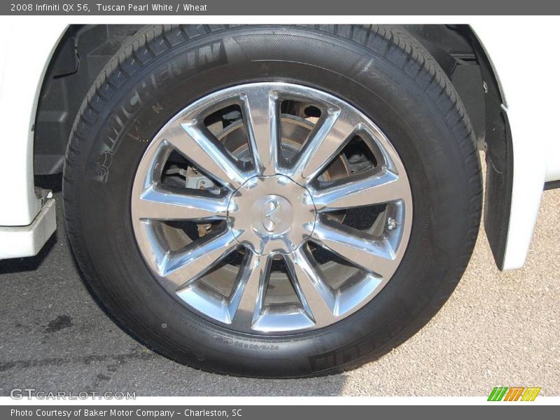 Tuscan Pearl White / Wheat 2008 Infiniti QX 56