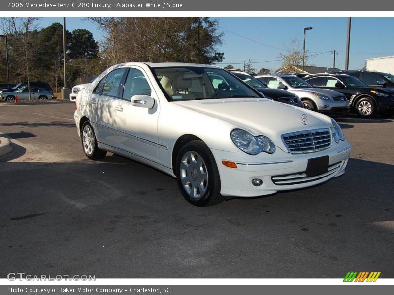 Alabaster White / Stone 2006 Mercedes-Benz C 280 Luxury