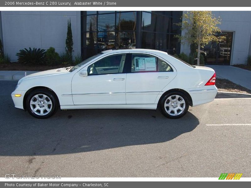 Alabaster White / Stone 2006 Mercedes-Benz C 280 Luxury