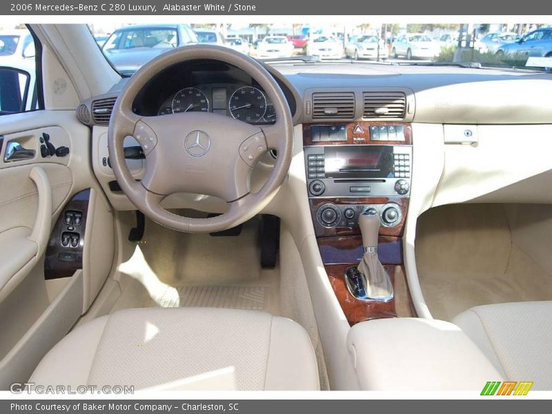 Alabaster White / Stone 2006 Mercedes-Benz C 280 Luxury