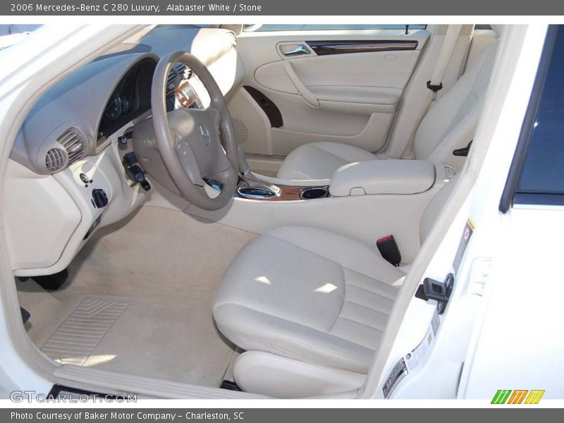 Alabaster White / Stone 2006 Mercedes-Benz C 280 Luxury