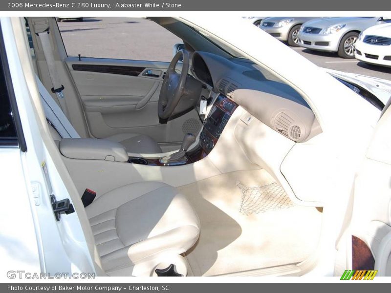Alabaster White / Stone 2006 Mercedes-Benz C 280 Luxury