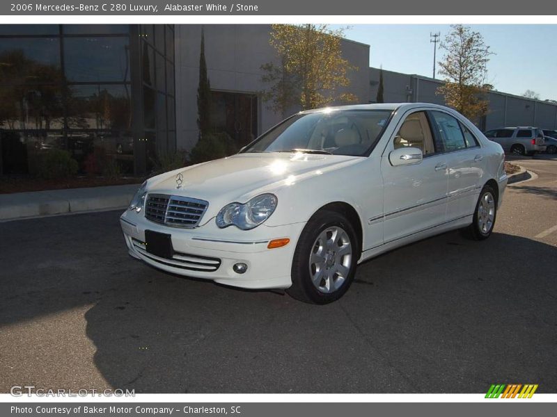 Alabaster White / Stone 2006 Mercedes-Benz C 280 Luxury