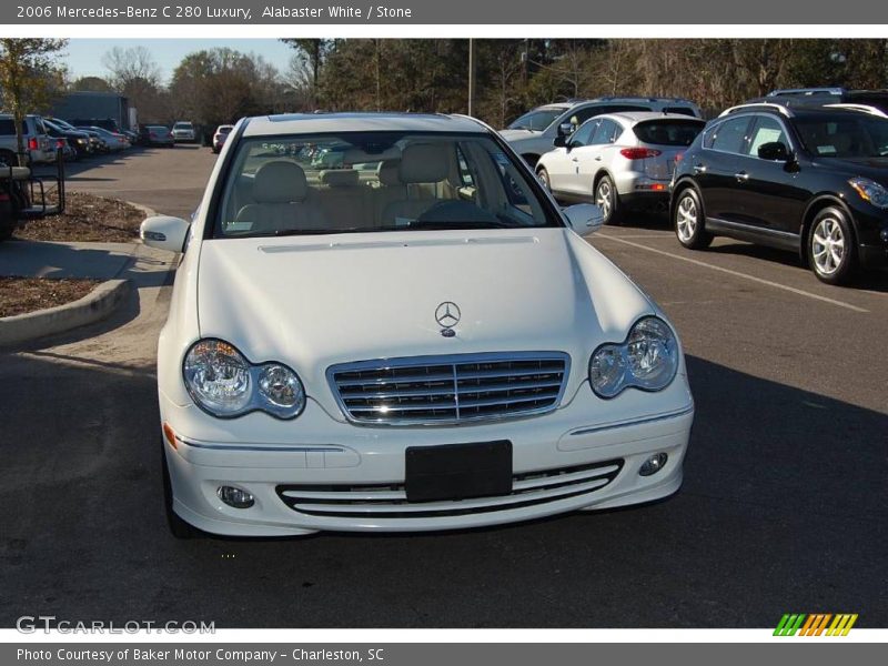 Alabaster White / Stone 2006 Mercedes-Benz C 280 Luxury