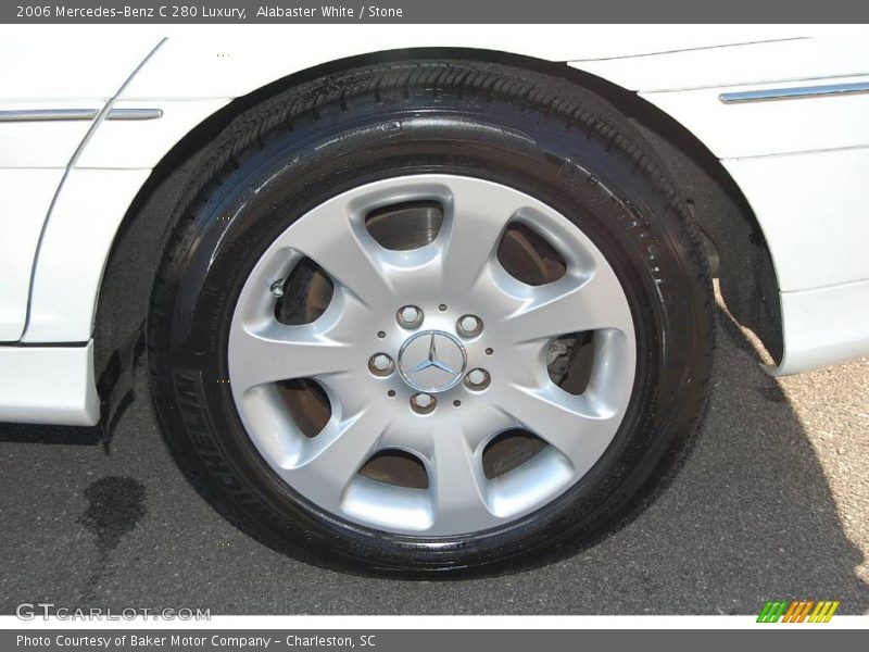 Alabaster White / Stone 2006 Mercedes-Benz C 280 Luxury